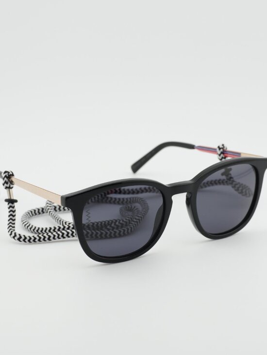 M Missoni MMI 0027/S 0807 IR Sunglasses Black Square Frame, Grey Lenses main image 7